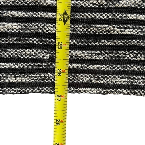 J JILL Women’s long sleeve beige black striped cotton blend sweater Size Med - Picture 7 of 9